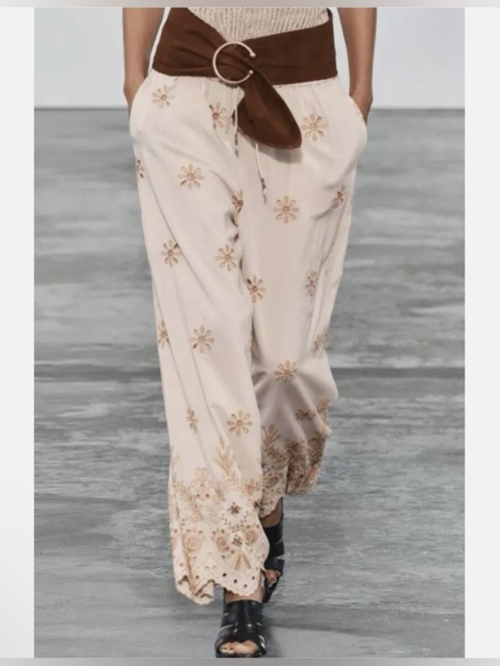 Zara Embroidered Pants